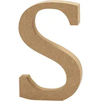Creativ Company Holzbuchstabe S 1 Stück - Breite: 2 cm - Höhe: 13 cm - Länge: 13 cm - Anzahl Stück: 1 Stück - Holzherkunft: China - Holzhandelsname: Mischholz/MDF