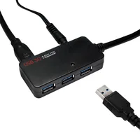 Logilink Aktives Repeater-und Verläng. Kabel 10m m.4Port Hub