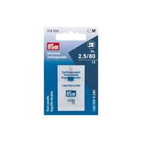 Prym Nähmaschinennadel Universal Nr. 80 Doppel, 1 Stück - Verpackungseinheit: 1 Stück - Detailfarbe: Silber - Produkttyp: Nähmaschinennadel