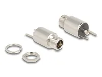 DeLOCK Connector DC 5.5 x 2.5 mm female bulkhead soldering version - round 20 V / 10 A