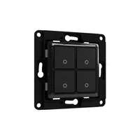 Shelly Switch 4 light switch Plastic Black