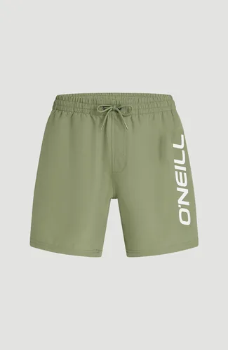 O'NEILL LOGO 16 SWIMSHORTS Gr. XS, Olivgrün - Grösse: XS - Grössensystem: EU - Detailfarbe: Olivgrün - Material: Polyester - Zielgruppe: Herren - Altersgruppe: Erwachsene