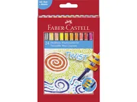 Faber-Castell Wachsmalstifte drehbar Mehrfarbig - Verpackungseinheit: 24 Stück - Set: Ja - Detailfarbe: Mehrfarbig - Eigenschaft-Stift: Keine - Farbstifte & Wachsmalstifte-Art: Wachsmalstifte - Anwender: Kinder