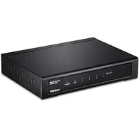 TRENDnet Switch 4 Port Gbit Lüfterlos QoS Metall