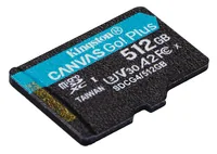 KINGSTON 512GB microSDXC Canvas Go Plus Gen4 200R A2 U3 Single Pack w/o ADP