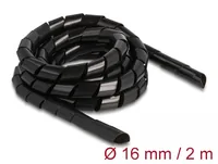 DeLOCK Spiral Hose flexible 2 m x 16 mm black