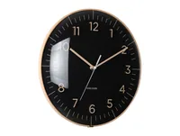 KARLSSON Wanduhr Esencia Dome 30 cm, Schwarz - Uhrtyp: Analog - Betriebsart: Akkubetrieb - Batteriebetrieb - Funksignal: Nein - Funktionen: Zeit - Form: Rund - Detailfarbe: Schwarz
