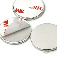 supermagnete Haftmagnet 10 x 25 mm, Selbstklebend - Detailfarbe: Silber - Verpackungseinheit: 10 Stück - Haftkraft: Normal haftend