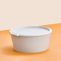 Koziol Schale Move Box mit Deckel 2.2 l, Beige - Unterteilungsmöglichkeit: Nein - Material: Biozirkulärer Kunststoff - Detailfarbe: Beige - Set: Nein - Form: Rund