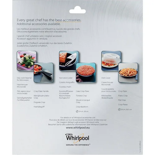 Whirlpool Crispplatte AVM250 Ø 25 cm 27 cm x 27 cm - Breite: 27 cm - Form: Rund - Höhe: 2.5 cm - Ausziehbar: Nein - Tiefe: 27 cm