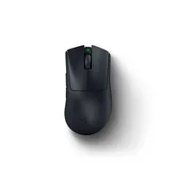 Razer Gaming-Maus Deathadder V3 Pro + HyperPolling - Bedienungsseite: Rechtshänder - Maus Features: Daumentaste - Integrierter Speicher - Programmierbare Tasten - Scrollrad - Umschaltbare DPI-Auflösung - Detailfarbe: Schwarz - Gewicht: 63 g - Schnittstell