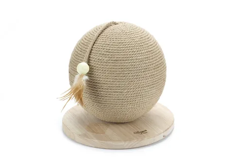 Designed by Lotte Kratzmöbel Balty, Braun - Höhe: 27 cm - Anzahl Liegeplätze: 0 × - Detailfarbe: Braun - Tierart: Katze - Produkttyp: Katzenmöbel