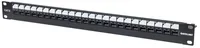 INTELLINET Abschließbares 24Port 19"" Cat6 Patchpanel UTP 1HE