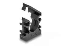 Delock Kabelschlauchhalter 13 mm, 8 Stück, Schwarz - Produkttyp: Kabelschlauchhalter - Verpackungseinheit: 8 Stück