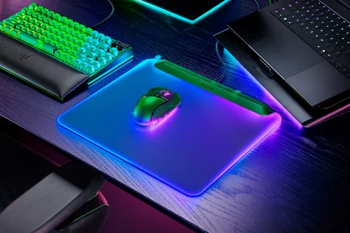 Razer Gaming-Mausmatte Firefly V2 Pro – Phantom Green Edition Grün - Tiefe: 278 mm - Breite: 360 mm - Detailfarbe: Grün - Form: Eckig - Höhe: 4.6 mm - Handgelenkauflage: Nein