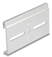 DELOCK Aluminium Montageclip für Hutschiene 80x47,8mm silber