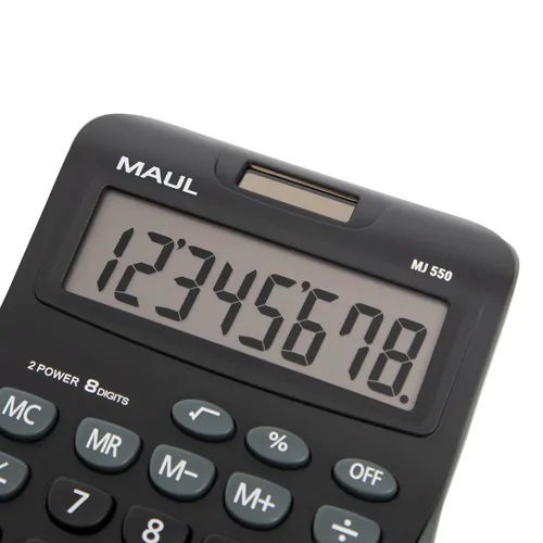 MAUL MJ 550 calcolatrice Tasca Calcolatrice con display Nero