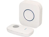 Max Hauri Tür Gong Kit 85 dB, 200 m, Weiss - Reichweite: 200 m - Montage: Steckdose - Wand - App kompatibel: Nein - Stromversorgung: 230 V - Lautstärke: 85 dB - Verbindungsmöglichkeiten: Bluetooth - Kabelgebunden