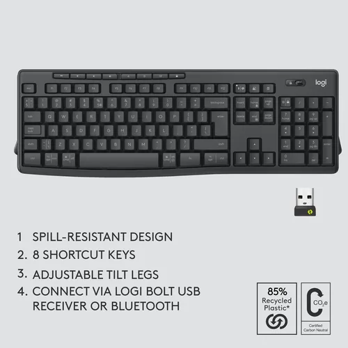 LGN Logitech MK370 Wireless Combo for Business US Layout