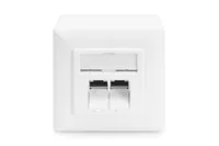 Digitus CAT 6, Class E, modular wall outlet, shielded