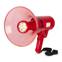Vonyx Megaphon MEG050 - Nennleistung: 50 W - Prinzip: Aktiv - Einsatzgebiete: Schulen / Aulen - Sportstätte - Ausstattung: Volumenregler - Integrierter Sirenen-Sound - Aufnahme- und Wiedergabefunktion - Bluetooth Audio Streaming - USB Audio Streaming - In