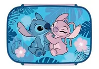 Scooli Lunchbox Disney Lilo & Stitch Blau/Hellrosa - Materialtyp: Kunststoff - Unterteilungsmöglichkeit: Ja - Material: Kunststoff - Detailfarbe: Hellrosa - Blau - Mikrowellenfest: Nein - Spülmaschinenfest: Nein