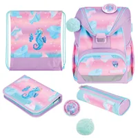 Herlitz UltraLight Plus Ocean Lights school bag set Girl Polyester Blue, Pink