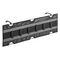 InLine Storage net with hook-and-loop straps, for under-table mounting, black