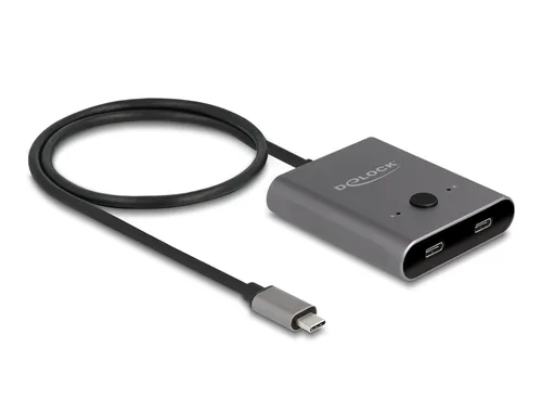 Delock USB 10 Gbps USB Type-C Switch 2 auf 1 bidirektional 8K