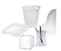 DURABLE TREND Papierkorb 16l transparent