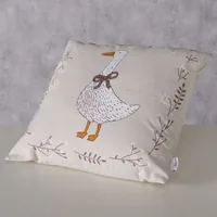 Boltze Kissen Goosie 45 x 45 cm - Breite: 45 cm - Detailfarbe: Beige - Mehrfarbig - Nachhaltigkeit: Nicht angegeben - Bezug abnehmbar: Ja - Mit Bezug: Ja - Produkttyp: Kissen mit Füllung