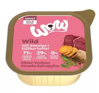 WOW Nassfutter Adult Wild Schale 150g - Tierbedürfnis: Kein besonderes Bedürfnis - Geschmacksrichtung: Wild - Zertifikate: Keine Zertifizierung - Fleischsorte: Wild - Packungsgrösse: 150 g - Futtereigenschaft: Getreidefrei - Ohne künstliche Zusätze - Glut
