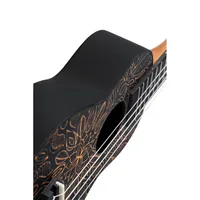 Ortega Guitars Keiki Ukulele Pack Soprano Size Super Scale Ukulele Agathis / ABS Orange Kaleidoscope - K2SS-OKC