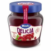 Hero Brotaufstrich Johannisbeergelée 290 g - Produkttyp: Konfitüre - Nährwertangabe pro: 100 g - Energiegehalt (in kj): 995 KJ - Energiegehalt (in kcal): 234 Kcal - Fett: 0.1 g - Gesättigte Fettsäuren: 0 g
