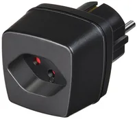 Brennenstuhl Reiseadapter CH – EU - Anzahl Pole: 3 - USB Ladeanschluss: 0 - Adapter Dose: Schweiz - Adapter Stecker: Deutschland