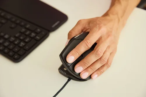 Contour UniMouse wired linkshänder schwarz