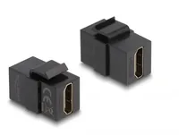 Delock Keystone-Modul HDMI Schwarz - Modultyp: Keystone - Anschluss Front: Buchse HDMI - Anschluss Rück: Buchse HDMI - Medientyp: Video - Schirmung: Nein - Verpackungseinheit: 1 Stück