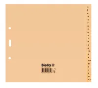 BIELLA Kartonregister A4 3/4 H. 19442400U braun A-Z 24-teilig
