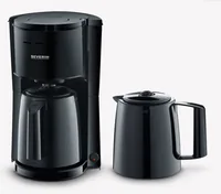 Severin Filterkaffeemaschine KA 9306 Schwarz - Detailfarbe: Schwarz - Anzahl Tassen: 8 - Ausstattung: Abschaltautomatik - Schwenkfilter - Wasserstandsanzeige