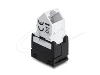 Delock Keystone-Modul RJ45 Buchse zu LSA 45° - Modultyp: Keystone - Anschluss Front: Buchse RJ-45 - Anschluss Rück: LSA - Medientyp: Netzwerk - Schirmung: Nein - Detailfarbe: Schwarz-Weiss