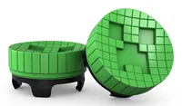 KontrolFreek Minecraft Performance Thumbsticks ? Creeper Edition (grün/schwarz, 2 Stück, für Playstation 5/4 Controller)