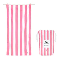 Dock & Bay Strandtuch Cabana L, Pink, Weiss - Schnelltrocknend: Ja - Breite: 90 cm - Länge: 160 cm - Farbe: Weiss - Pink - Material: Polyester - Polyamid (PA) - Sportart: Outdoor
