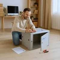 Extralink EX.13001 étagère 6U Rack monté sur le mur Gris