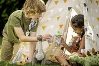 Leonardo Kindertrinkglas Avventura 215 ml, 3-teilig, Dinosaurier - Art: Kindertrinkglas - Materialtyp: Glas - Material: Kalk-Natron-Glas - Eigenschaften: Keine Eigenschaft - Detailfarbe: Mehrfarbig - Spülmaschinenfest: Ja