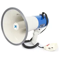 Vonyx Megaphon MEG060 - Nennleistung: 60 W - Prinzip: Aktiv - Einsatzgebiete: Schulen / Aulen - Sportstätte - Ausstattung: Volumenregler - Abnehmbares Mikrofon - Integrierter Sirenen-Sound - Aufnahme- und Wiedergabefunktion - Line-Eingang - Anwendungsbere