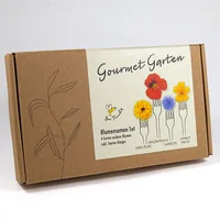 Naturkraftwerke Set "Gourmet Blumen" Flower seeds Annual / Perennial Cornflower, Marigold, Nasturtium