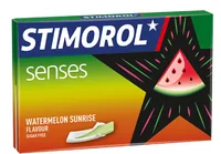 Stimorol Kaugummi Senses Watermelon Sunrise 23 g - Produkttyp: Zuckerfreier Kaugummi - Ernährungsweise: keine Angabe - Produktkategorie: Lebensmittel - Nachhaltigkeit: Nicht angegeben - Packungsgrösse: 23 g - Fairtrade: Nein