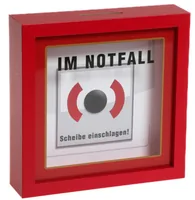 Trendcompany Spardose Notfall - Produkttyp Geschenke: Spardosen - Motiv: Glas - Breite: 4 cm - Höhe: 16 cm - Länge: 16 cm