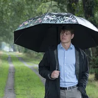 Esschert Design TP275 parapluie Noir Acier Polyester Complet