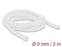 Delock Kabelschlauch Selbstschliessend, 2m x 9 mm Weiss - Detailfarbe: Weiss - Breite: 9 mm - Länge: 2 m - Produkttyp: Kabelschlauch - Ausstattung Kabelmanagement: Zuschneidbar - Lösbar - Wiederverwendbar - Verpackungseinheit: 1 Stück